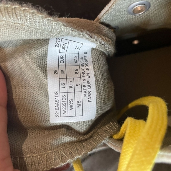 PG Flyers Sneakers Gray High-Top Sneakers with Yellow Laces - Picture 6 of 7